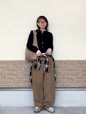 「Re:EDIT（リエディ）のアイテム」を使った、SIZUさん（レディース・156cm）の冬コーディネート