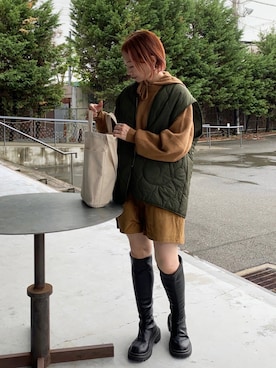 「CLEA（クレア）のアイテム（トップス）」を使った、SIZUさん（レディース・156cm）の秋コーディネート