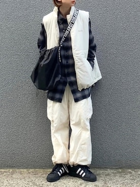「apres jour mignon（アプレジュールミニョン）のアイテム（ジャケット/アウター）」を使った、SIZUさん（レディース・156cm）の秋コーディネート