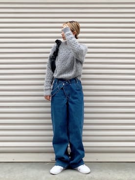 「NOISE MAKER（ノイズメーカー）のアイテム」を使った、SIZUさん（レディース・156cm）の秋コーディネート