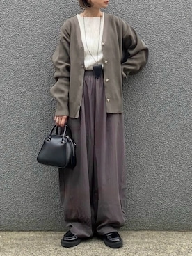 「アイテム（サングラス）」を使った、SIZUさん（レディース・156cm）の秋コーディネート