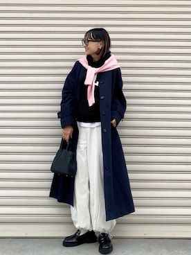 「アイテム（パーカー）」を使った、SIZUさん（レディース・156cm）の秋コーディネート