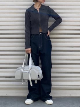 「キレイめコーデ」｜「アイテム（ハンドバッグ）」を使った、SIZUさん（レディース・156cm）の秋コーディネート