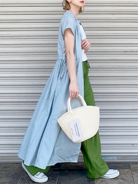 「カコバッグ」｜SIZUさん（レディース・156cm）の春コーディネート