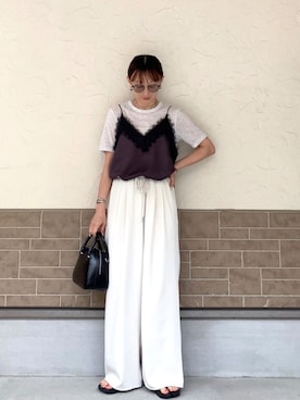 「feepur（フェピュール）のアイテム」を使った、SIZUさん（レディース・156cm）の夏コーディネート