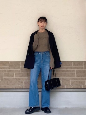 「bohmal（ボマール）のアイテム」を使った、SIZUさん（レディース・156cm）の冬コーディネート