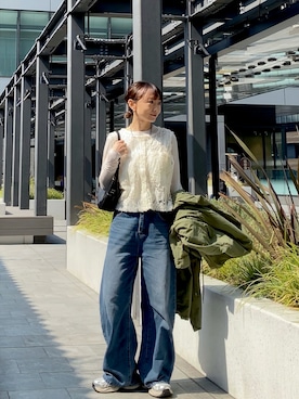 「Dior（ディオール）のアイテム」を使った、SIZUさん（レディース・156cm）の春コーディネート