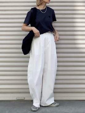 「GeeRA（ジーラ）のアイテム」を使った、SIZUさん（レディース・156cm）の春コーディネート