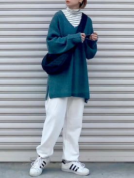 「JOURNAL STANDARD（ジャーナルスタンダード）のアイテム（スウェットパンツ）」を使った、SIZUさん（レディース・156cm）の秋コーディネート