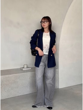 「Aunely（オーネリー）のアイテム」を使った、SIZUさん（レディース・156cm）の夏コーディネート
