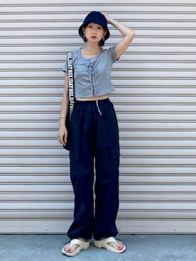 SIZUさん（レディース・156cm）の夏コーディネート