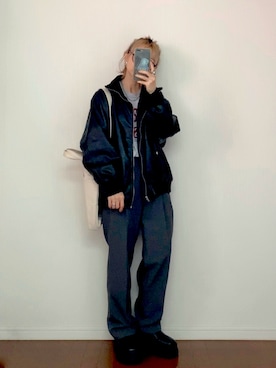 「ANGIE（アンジー）のアイテム」を使った、SIZUさん（レディース・156cm）の秋コーディネート