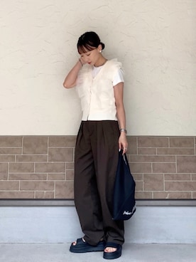 「FANCL（ファンケル）のアイテム」を使った、SIZUさん（レディース・156cm）の夏コーディネート
