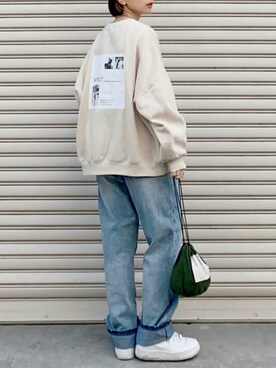 「apres jour（アプレジュール）のアイテム（パンツ）」を使った、SIZUさん（レディース・156cm）の冬コーディネート