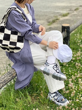 「Simplicite（サンプリシテ）のアイテム」を使った、SIZUさん（レディース・156cm）の夏コーディネート