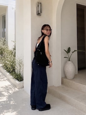 「ANESSA（アネッサ）のアイテム」を使った、SIZUさん（レディース・156cm）の夏コーディネート