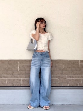 「feepur（フェピュール）のアイテム」を使った、SIZUさん（レディース・156cm）の夏コーディネート