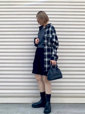 「FREAK'S STORE（フリークスストア）のアイテム（ボストンバッグ）」を使った、SIZUさん（レディース・156cm）の夏コーディネート