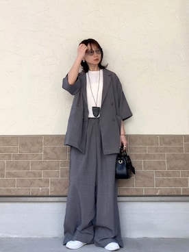 「Port（ポート）のアイテム」を使った、SIZUさん（レディース・156cm）の春コーディネート