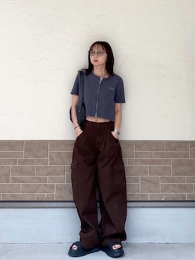 「UGG（アグ）のアイテム」を使った、SIZUさん（レディース・156cm）の夏コーディネート
