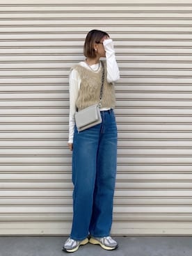 「GeeRA（ジーラ）のアイテム」を使った、SIZUさん（レディース・156cm）の春コーディネート