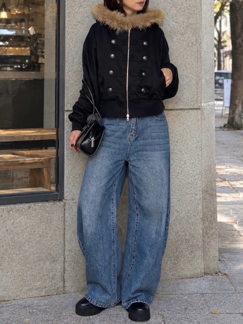 「tiptop(ティップトップ)のナポレオンスウェットパーカー(パーカー)」を使った、SIZUさん(レディース・156cm)の秋コーディネート