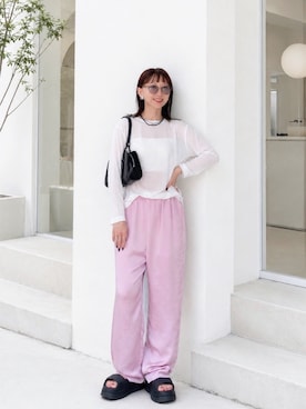 「UGG（アグ）のアイテム」を使った、SIZUさん（レディース・156cm）の夏コーディネート