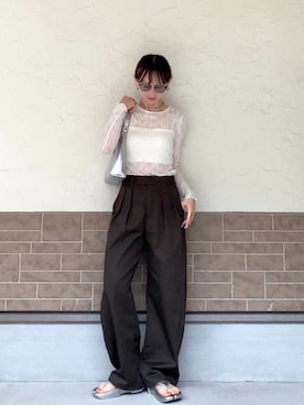 「feepur（フェピュール）のアイテム」を使った、SIZUさん（レディース・156cm）の夏コーディネート