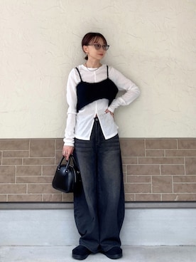 「AMERICAN HOLIC（アメリカンホリック）のアイテム」を使った、SIZUさん（レディース・156cm）の春コーディネート