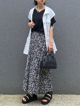 「and it_（アンドイット）のアイテム」を使った、SIZUさん（レディース・156cm）の夏コーディネート