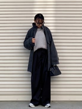 「アイテム（ファンデーション）」を使った、SIZUさん（レディース・156cm）の秋コーディネート