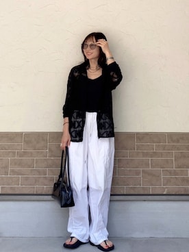 「PAES（ペイズ）のアイテム」を使った、SIZUさん（レディース・156cm）の夏コーディネート