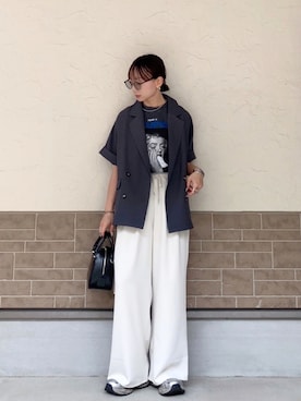 「Ungrid（アングリッド）のアイテム」を使った、SIZUさん（レディース・156cm）の夏コーディネート