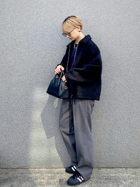 「feepur（フェピュール）のアイテム（ジャケット/アウター）」を使った、SIZUさん（レディース・156cm）の秋コーディネート