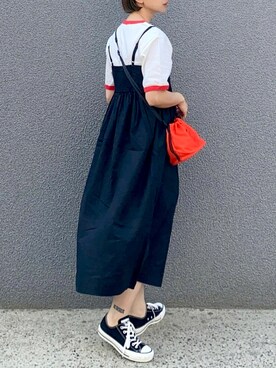 「UNIQLO（ユニクロ）のアイテム（ワンピース/ドレス）」を使った、SIZUさん（レディース・156cm）の春コーディネート