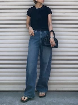 「大人カジュアルコーデ」｜SIZUさん（レディース・156cm）の夏コーディネート