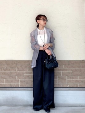 「アイテム（スキンケア）」を使った、SIZUさん（レディース・156cm）の春コーディネート