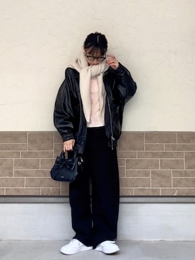 「Dior（ディオール）のアイテム」を使った、SIZUさん（レディース・156cm）の冬コーディネート