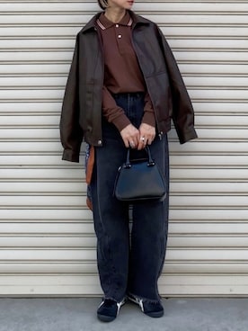 「アイテム（ジャケット/アウター）」を使った、SIZUさん（レディース・156cm）の秋コーディネート