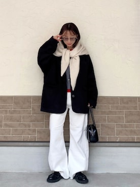 「feepur（フェピュール）のアイテム」を使った、SIZUさん（レディース・156cm）の冬コーディネート