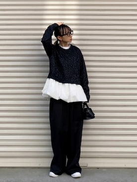 「アイテム（ビューティーグッズ）」を使った、SIZUさん（レディース・156cm）の秋コーディネート