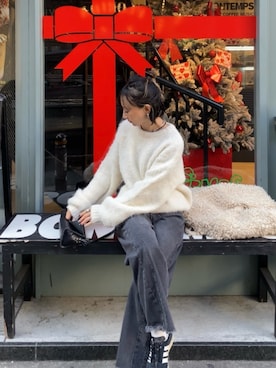 「アイテム（メイクアップ）」を使った、SIZUさん（レディース・156cm）の冬コーディネート