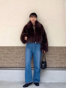 「AIC.（エーアイシー）のアイテム」を使った、SIZUさん（レディース・156cm）の冬コーディネート