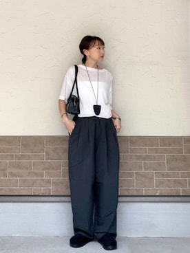 「ビッグシルエット」｜SIZUさん（レディース・156cm）の春コーディネート