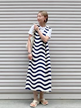 「UNIQLO（ユニクロ）のアイテム（ワンピース/ドレス）」を使った、SIZUさん（レディース・156cm）の春コーディネート