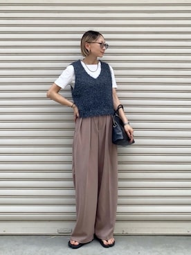 「GeeRA（ジーラ）のアイテム」を使った、SIZUさん（レディース・156cm）の夏コーディネート