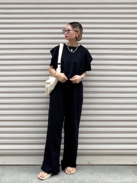 「アイテム（サングラス）」を使った、SIZUさん（レディース・156cm）の夏コーディネート