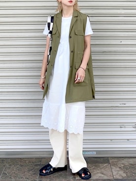 SIZUさん（レディース・156cm）の夏コーディネート