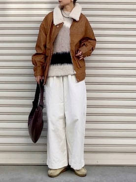 「アイテム（その他シューズ）」を使った、SIZUさん（レディース・156cm）の秋コーディネート