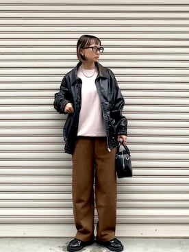 「Ungrid（アングリッド）のアイテム」を使った、SIZUさん（レディース・156cm）の秋コーディネート